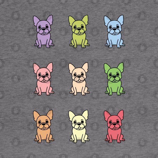 Cute French Bulldog Sticker pack by Kawaii Bomb